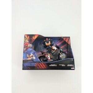 Sonic The‎ Hedgehog 3 Movie Shadow 5"" and Motorcycle MOTORRAD Toy JAKKS PACIFIC